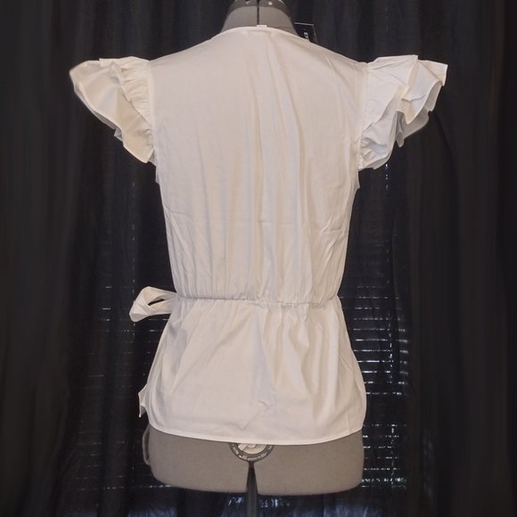 Express Ruffle Peplum Top - Picture 3 of 8